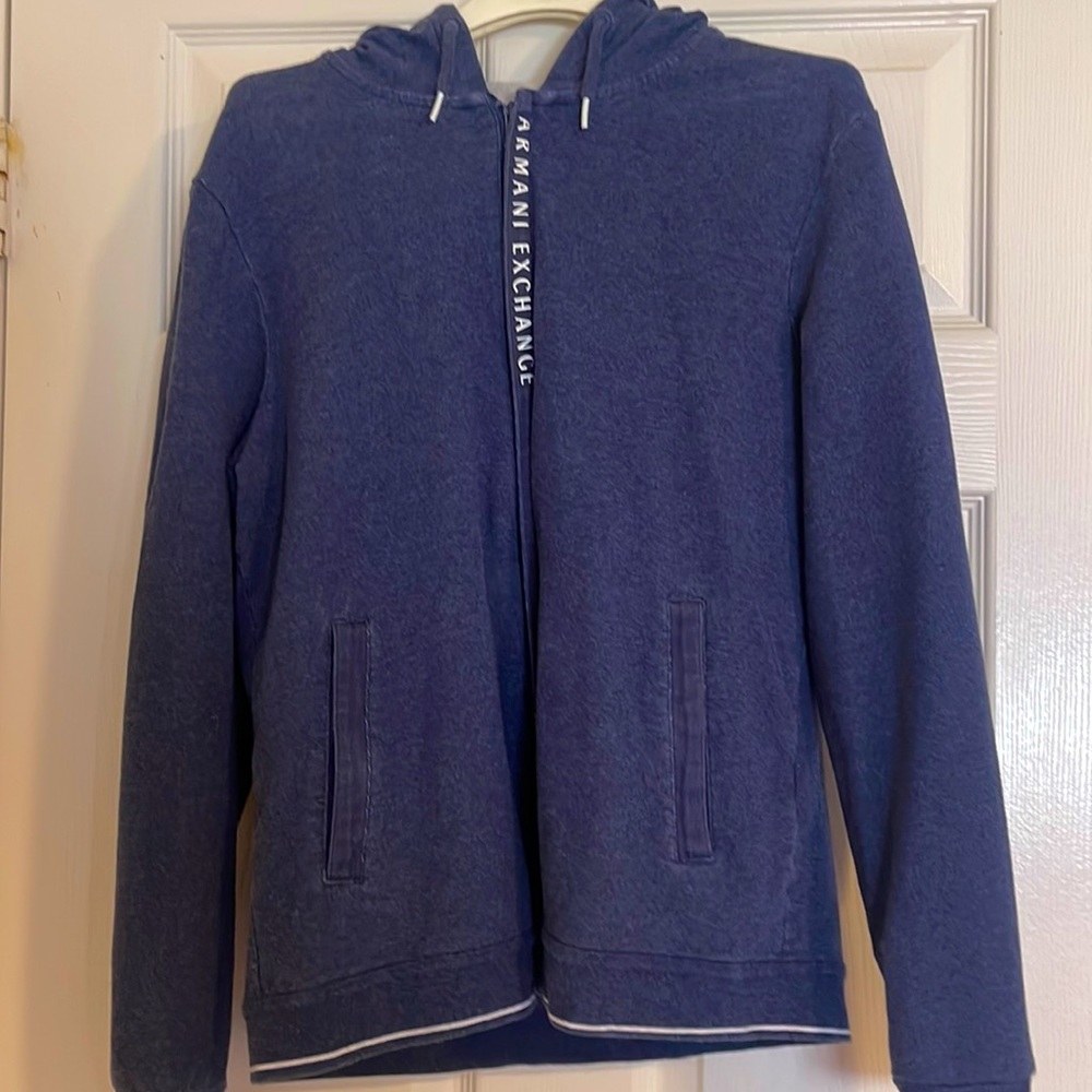Mens Armani Exchange hoodie jacket medium